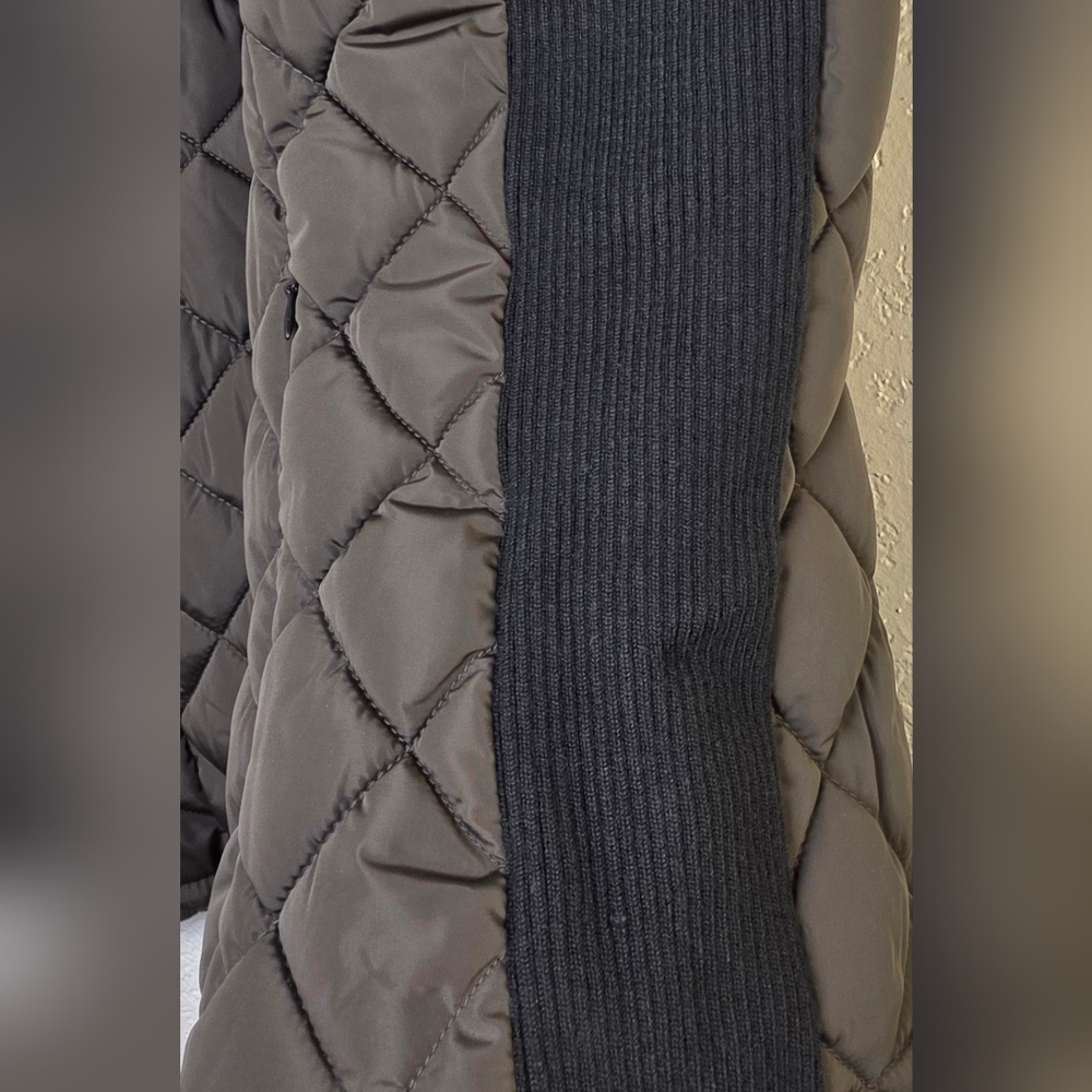 Andrew Marc Women's Quilted Puffer Vest Full Zip β Earthy Khaki Green β Size M - Picture 11 of 17
